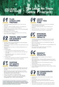 Leave No Trace 7 Principles